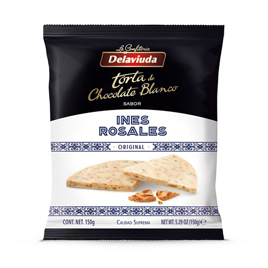 TORTA CHOCOLATE BLANCO INÉS ROSALES EL ALMENDRO 150G