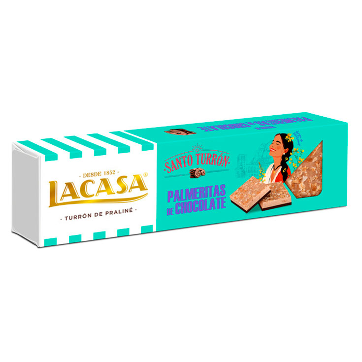 TURRON PALMERITA CHOCOLATE LACASA 150G