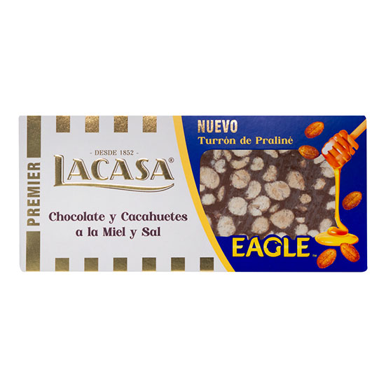TURRON CACAHUETE EAGLE LACASA 225G