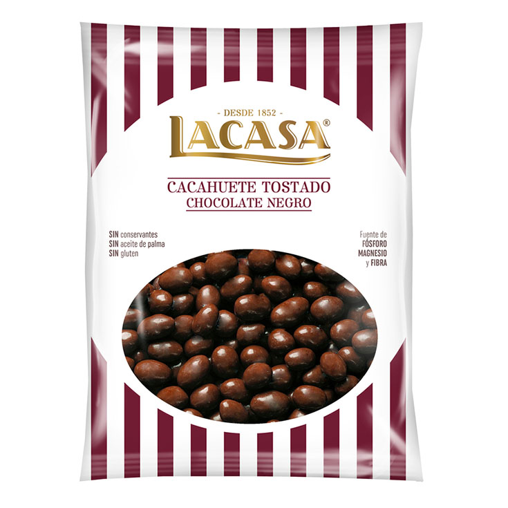 CACAHUETE SUIZO C/CHOCOLATE NEGRO LACASA 450G