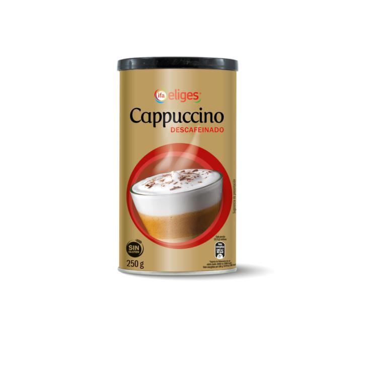 CAFÉ SOLUBLE CAPUCCINO DESCAFEINADO IFA ELIGES 250G