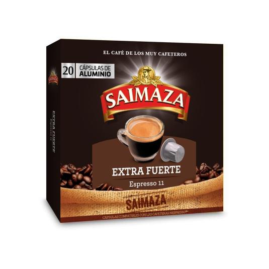 CAFE CAPSULAS EXTRA FUERTE SAIMAZA P20 104G