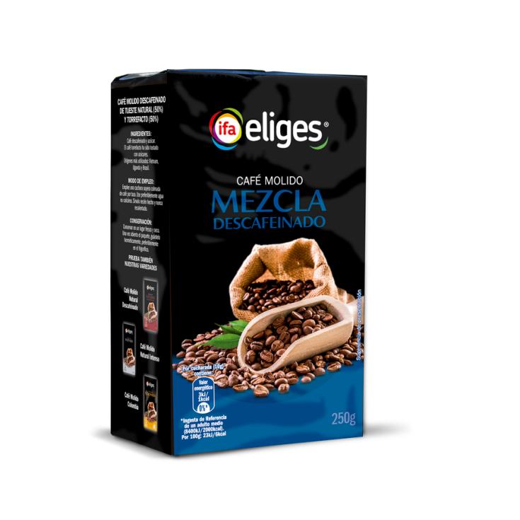 CAFÉ MOLIDO MEZCLA DESCAFEINADO IFA ELIGES 250G