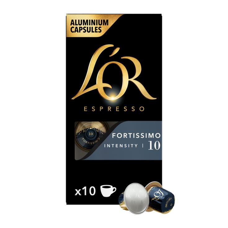 CAFÉ CÁPSULA ESPRESSO FORTISSIMO L´OR P10 0.52G