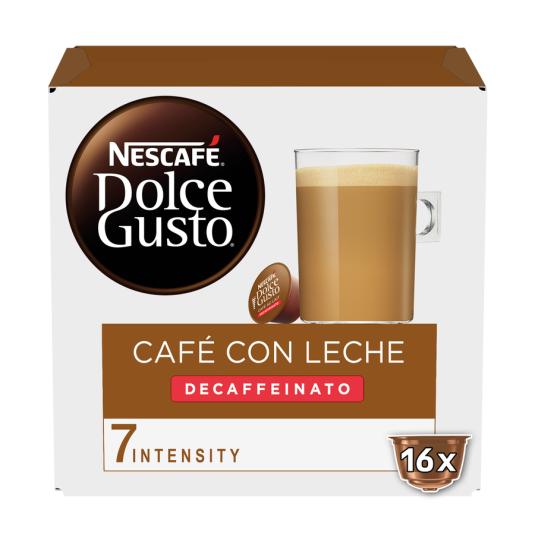 CAFÉ CÁPSULA C/LECHE DESCAFEINADO DOLCE GUSTO P16