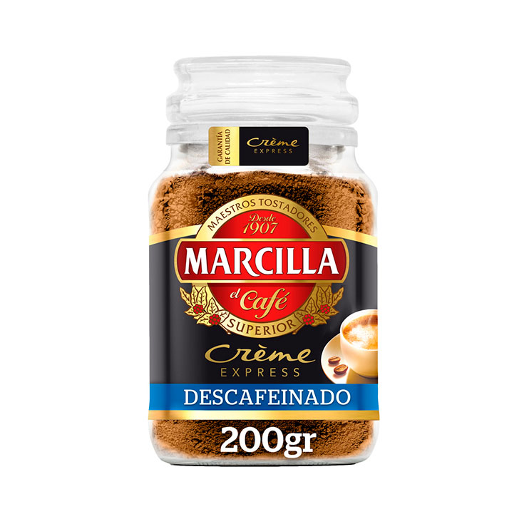 CAFÉ SOLUBLE DESCAFEINADO CREME EXPRESS MARCILLA 200G