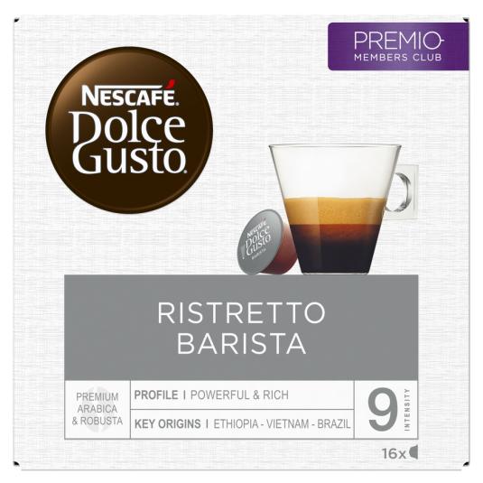 CAFÉ CÁPSULA BARISTA RISTRETTO DOLCE GUSTO P16 104G