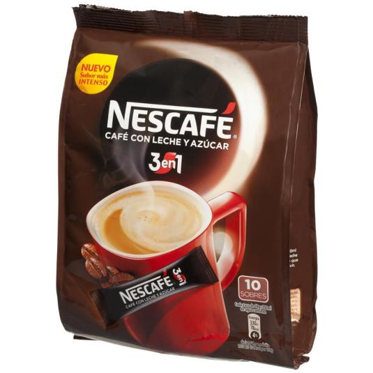 CAFÉ SOLUBLE 3 EN 1 SOBRE NESCAFÉ P10