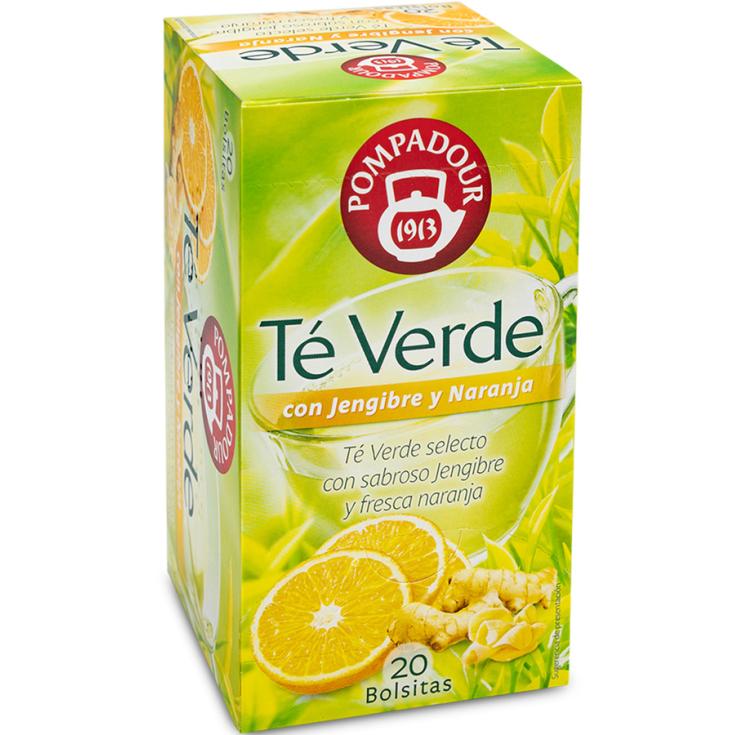 TÉ VERDE C/JENGIBRE/NARANJA POMPADOUR P20