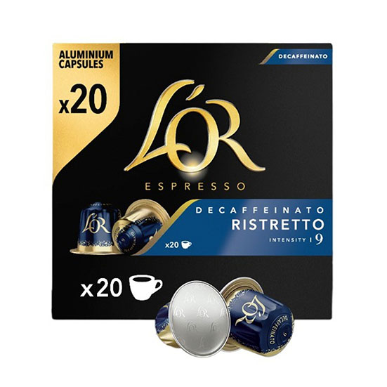 CAFÉ CÁPSULA DESCAFEINADO RISTETTO L'OR P20