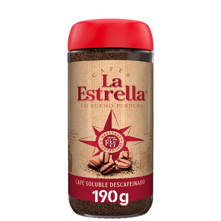CAFÉ SOLUBLE DESCAFEINADO LA ESTRELLA 190G