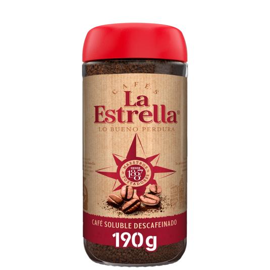 CAFÉ SOLUBLE DESCAFEINADO LA ESTRELLA 190G