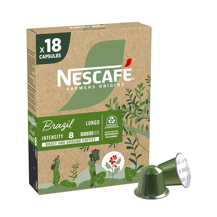 CAFE CÁPSULA LUNGO BRAZIL NESCAFÉ P18 93G