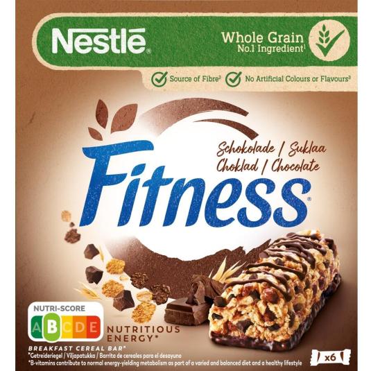 BARRITA CEREALES C/CHOCOLATE FITNESS NESTLÉ P6 23.5G/U