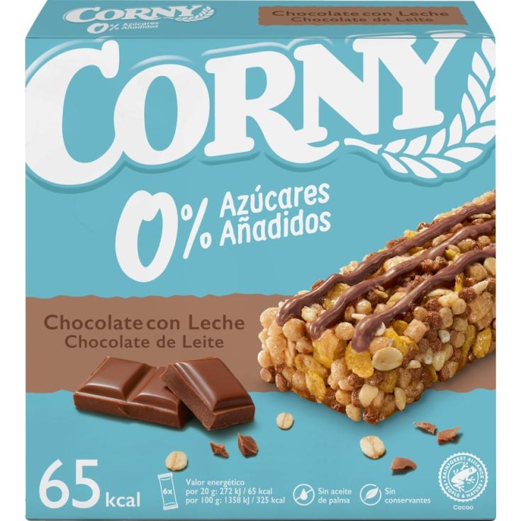 BARRITA CEREALES CHOCOLATE 0% CORNY P6 20G - LaDespensa