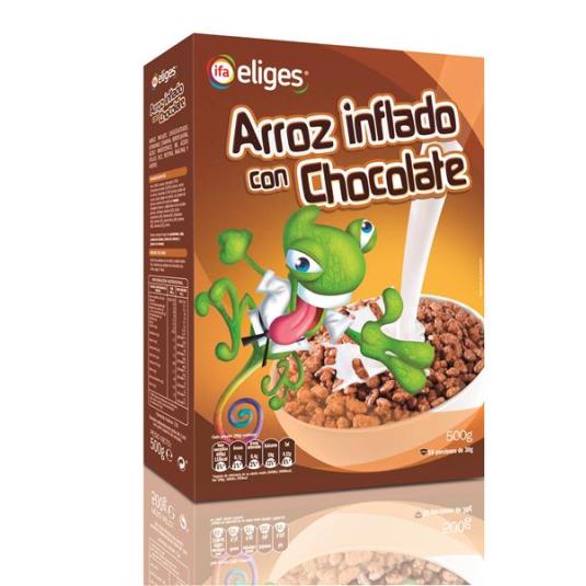 CEREAL ARROZ INFLADO CHOCOLATE IFA ELIGES 500G