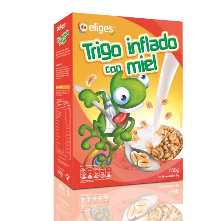 CEREAL TRIGO INFLADO MIEL IFA ELIGES 500G