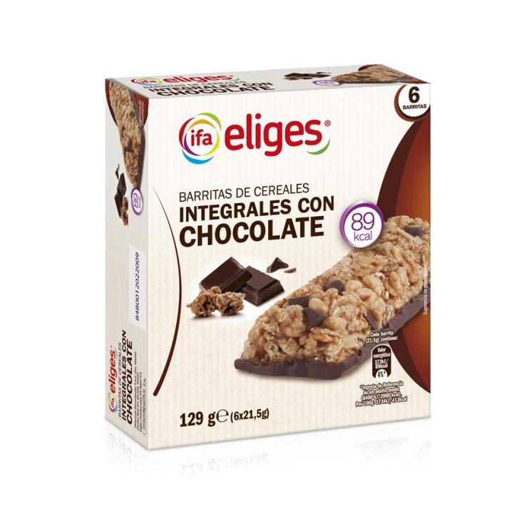 BARRITA CEREAL C/CHOCOLATE INTEGRAL IFA ELIGES P6 21.5G/U - LaDespensa