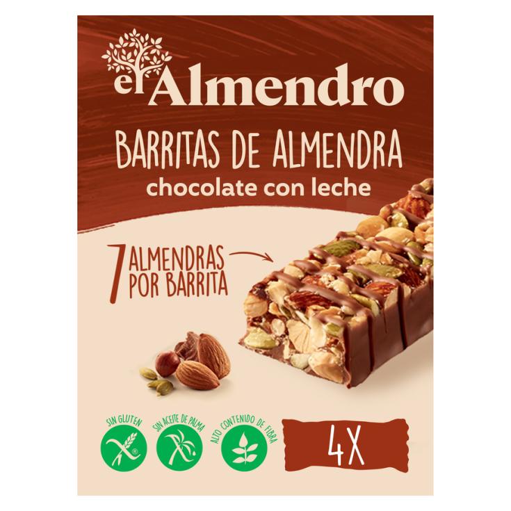 BARRITA CEREALES ALMENDRA CHOCOLATE CON LECHE EL ALMENDRO 100G