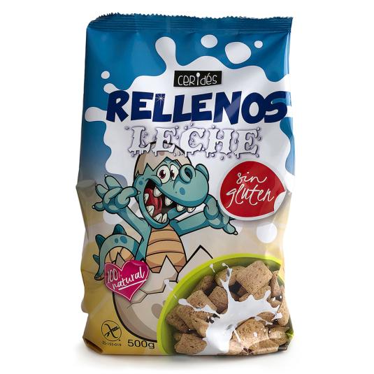 CEREALES ALMOHADILLAS RELLENO LECHE S/GLUTEN CERIDES 500G