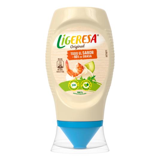 MAYONESA LIGERA BOCABAJO LIGERESA 250ML