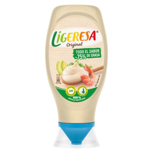 MAYONESA LIGERA BOCABAJO LIGERESA 430ML