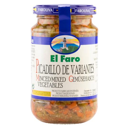 PICADILLO DE VARIANTES EN VINAGRE CRISTAL EL FARO 200G