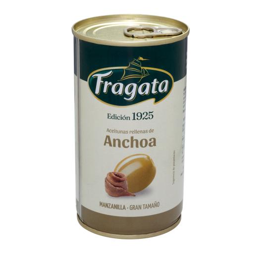 ACEITUNA MANZANILLA RELLENA ANCHOA GIGANTES FRAGATA 150G ESCURR