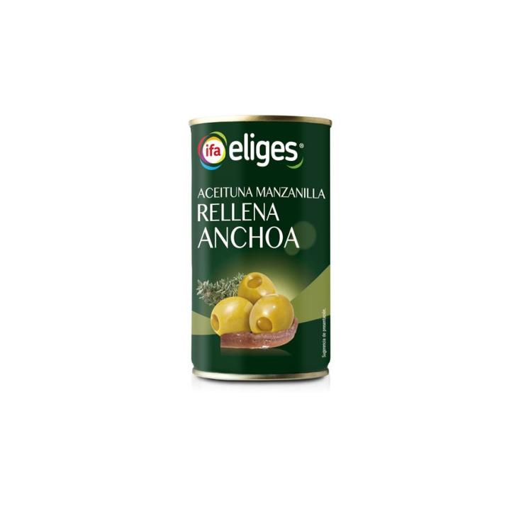 ACEITUNA MANZANILLA RELLENAS ANCHOA GIGANTES IFA ELIGES 150G