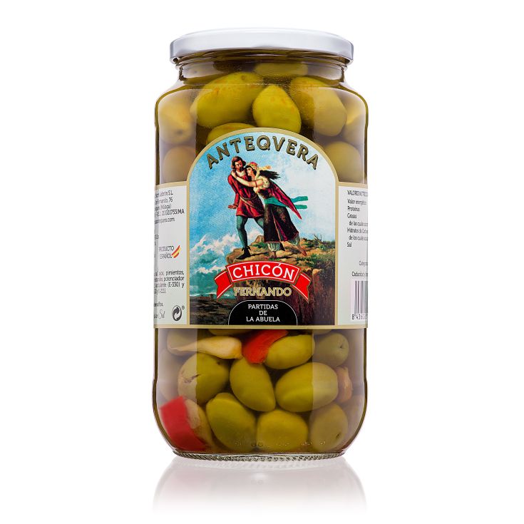 ACEITUNA VERDE LA ABUELA CRISTAL ANTEQUERA 550G ESCURR