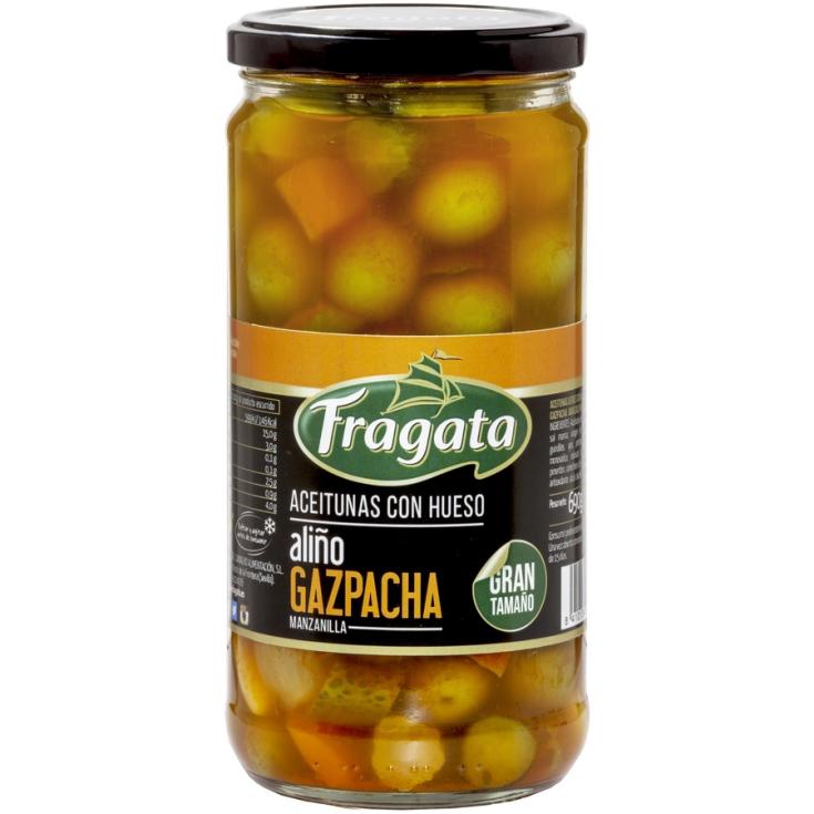 ACEITUNA GAZPACHA CRISTAL FRAGATA 400G ESCURR
