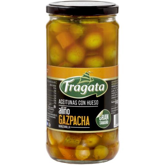 ACEITUNA GAZPACHA CRISTAL FRAGATA 400G ESCURR