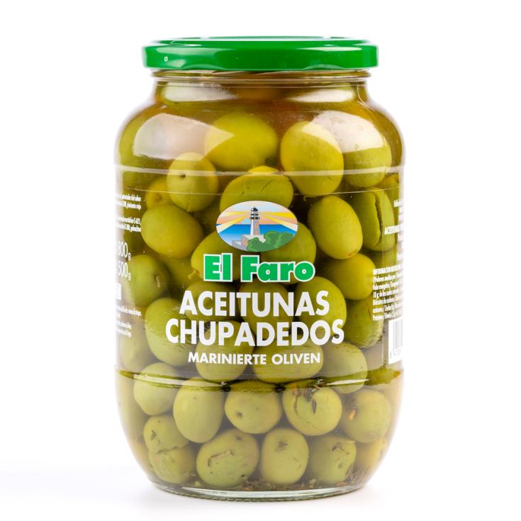 ACEITUNA CHUPADEDOS CRISTAL EL FARO 500G