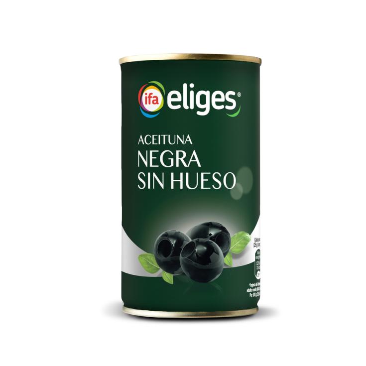 ACEITUNA NEGRA S/HUESO LATA IFA ELIGES 150G ESCURR