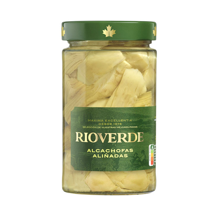 ALCACHOFAS ALIÑADAS CRISTAL RIOVERDE 240G ESCURR