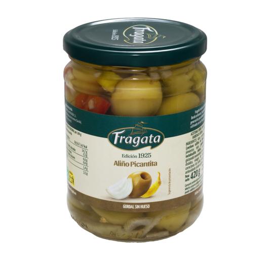 ACEITUNA GORDAL PICANTE S/HUESO CRISTAL LA FRAGATA 200G