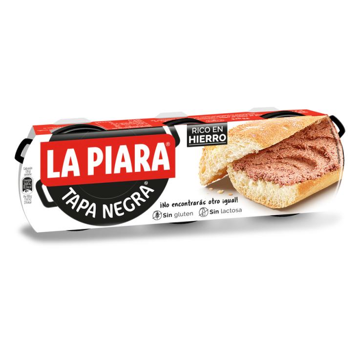 PATÉ HÍGADO DE CERDO TAPA NEGRA LATA LA PIARA P3 75G/U