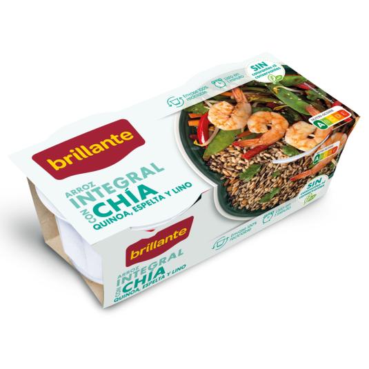 ARROZ INTEGRAL C/CHIA VASO BRILLANTE P2 250G