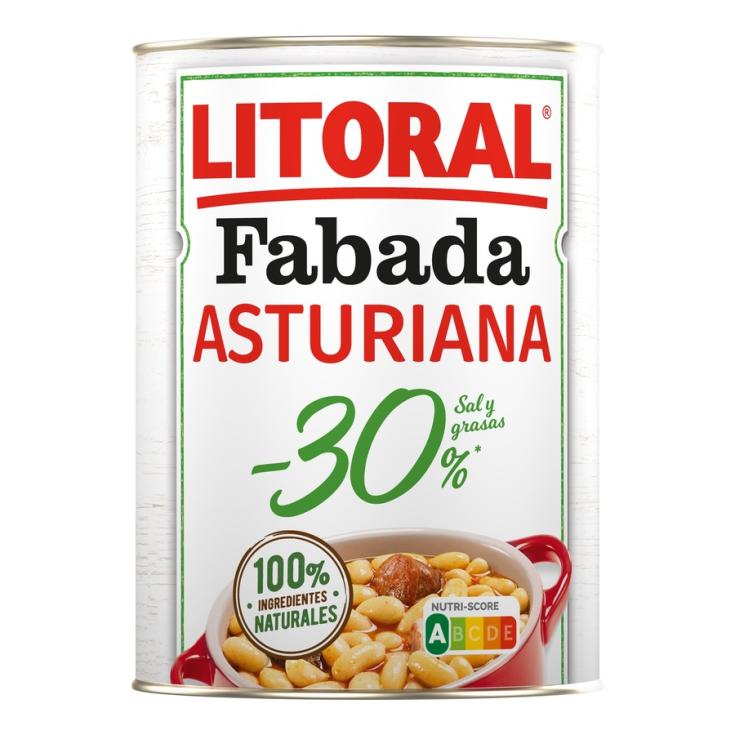 FABADA ASTURIANA -30% SAL/GRASA LATA LITORAL 420G