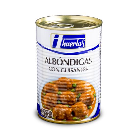 ALBÓNDIGAS C/GUISANTES LATA HUERTAS 415G