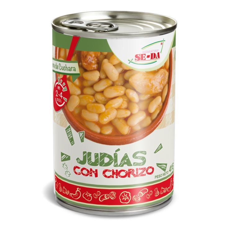 ALUBIA C/CHORIZO LATA SE-DA 415G