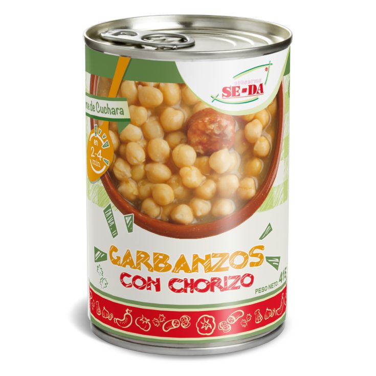 GARBANZO C/CHORIZO LATA SE-DA 415G