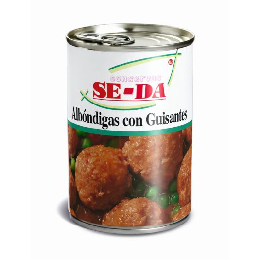 ALBÓNDIGAS C/GUISANTES LATA SE-DA 415G