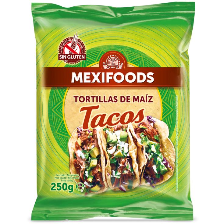 TORTILLAS DE MAIZ TACOS MEXIFOODS 250G