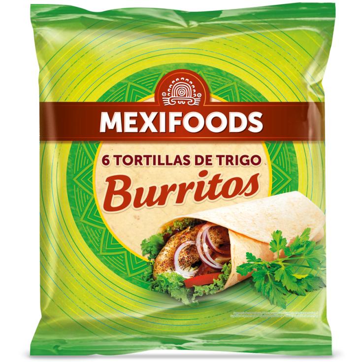 TORTILLAS DE TRIGO BURRITOS MEXIFOODS 370G