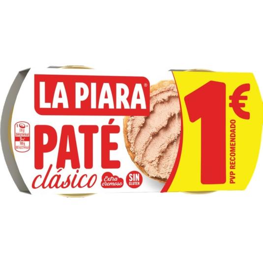 PATÉ CLÁSICO HIGADO DE CERDO LA PIARA P2 150G