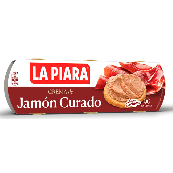 CREMA JAMON CURADO LA PIARA P3X75G