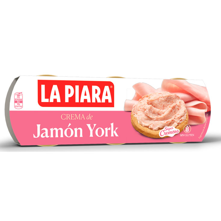 CREMA JAMON YORK LA PIARA P3X75G
