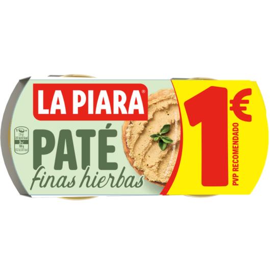 PATE CLASICO FINAS HIERBAS LA PIARA P2X75G