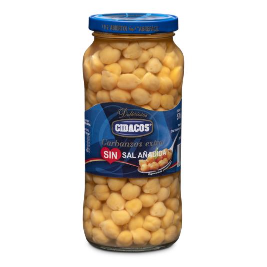 GARBANZO COCIDO S/SAL CIDACOS 400G ESCURR